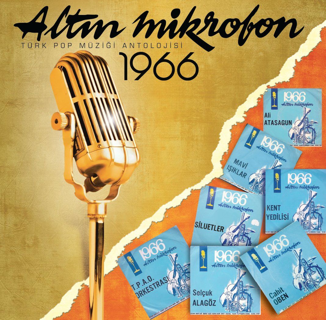 ALTIN MİKROFON 1966 - TÜRK POP MÜZİĞİ ANTOLOJİSİ (LP)
