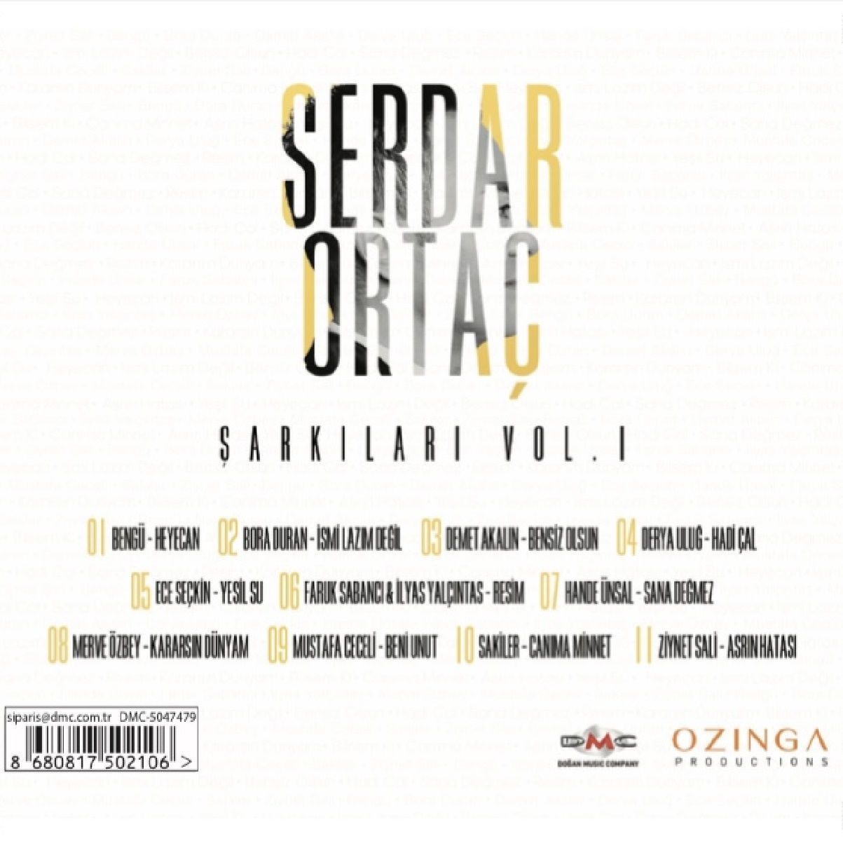 SERDAR ORTAÇ ŞARKILARI VOL.1 - ÇEŞİTLİ SANATÇILAR (CD)