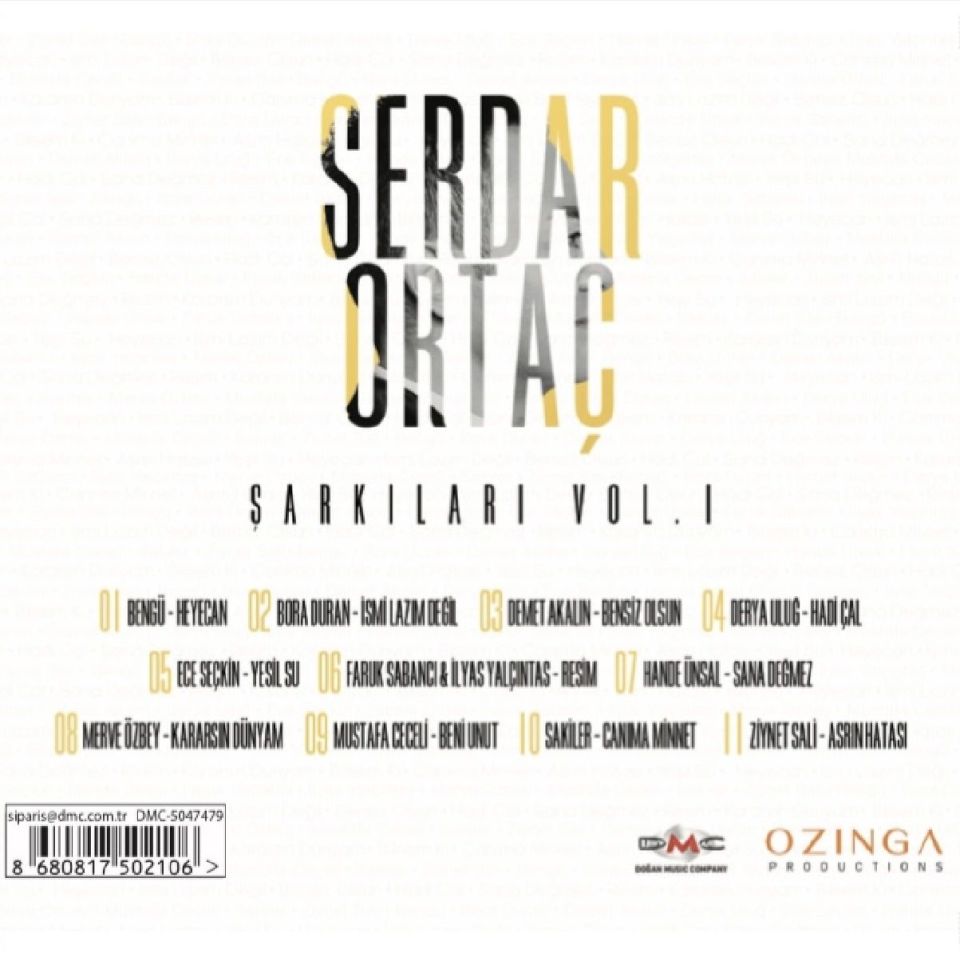 SERDAR ORTAÇ ŞARKILARI VOL.1 - ÇEŞİTLİ SANATÇILAR (CD)