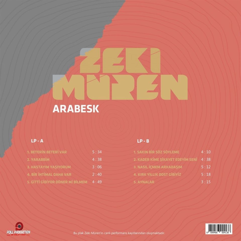ZEKİ MÜREN - ARABESK (LP)