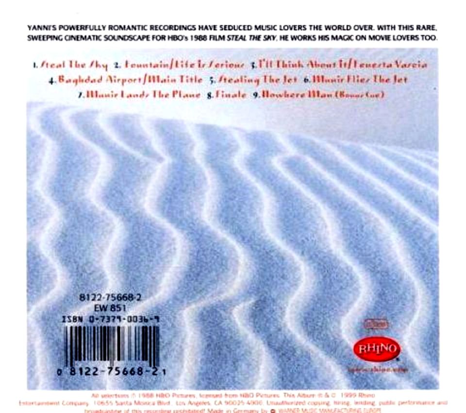 YANNI - STEAL THE SKY (CD) (1999)