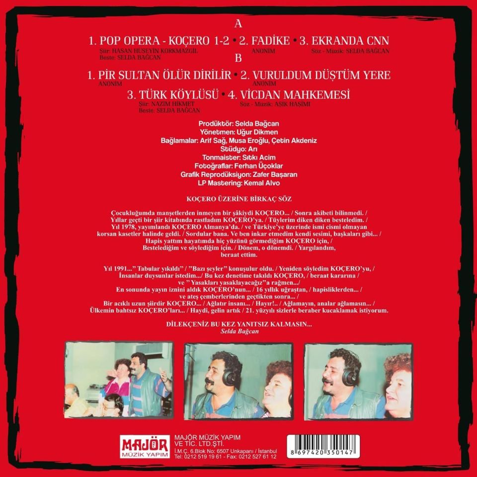 SELDA BAĞCAN & AHMET KAYA - KOÇERO (LP)