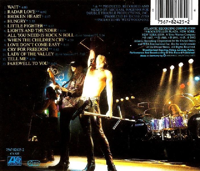 WHITE LION - THE BEST OF WHITE LION (CD)(1992)