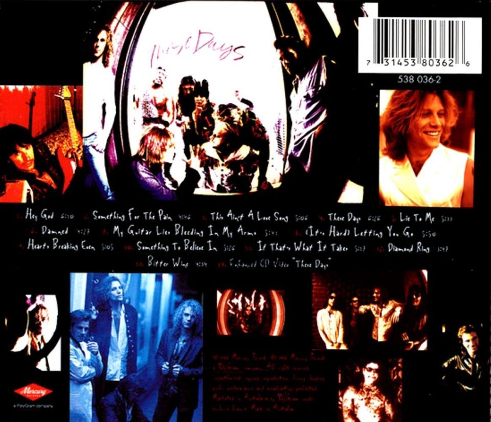 BON JOVI - THESE DAYS (CD) (1998)
