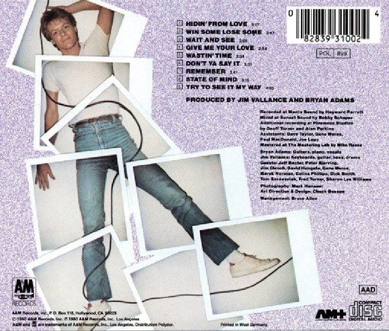 BRYAN ADAMS - BRYAN ADAMS