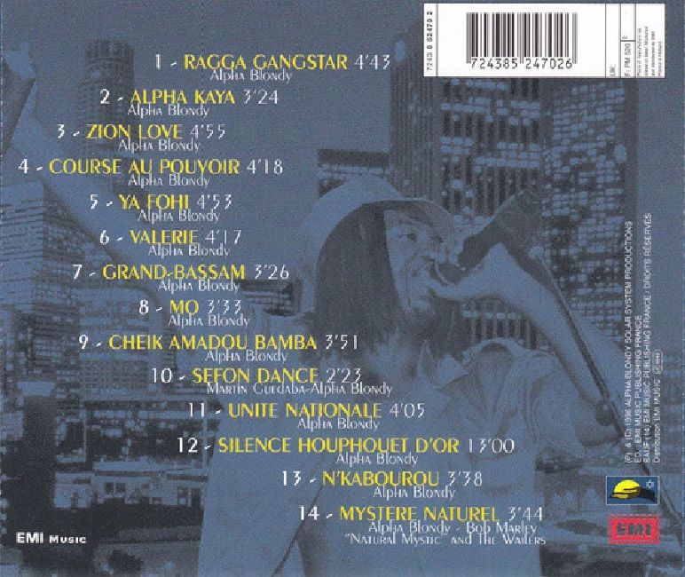 ALPHA BLONDY & TJE SOLAR SYSTEM - GRAND BASSAM ZION ROCK (CD) (1996)