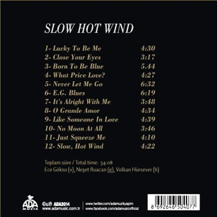 ECE GÖKSU &  NEŞET RUACAN &  VOLKAN HÜRSEVER - SLOW HOT WIND