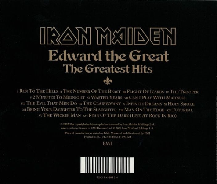 IRON MAIDEN - EDWARD THE GREAT / THE GREATEST HITS (CD) (2002)