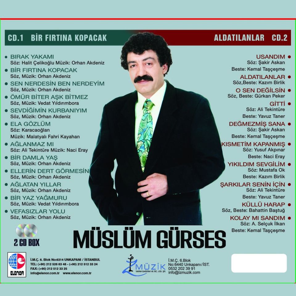 MÜSLÜM GÜRSES - BİR FIRTINA KOPACAK / ALDATILANLAR (2 CD) (BOX)