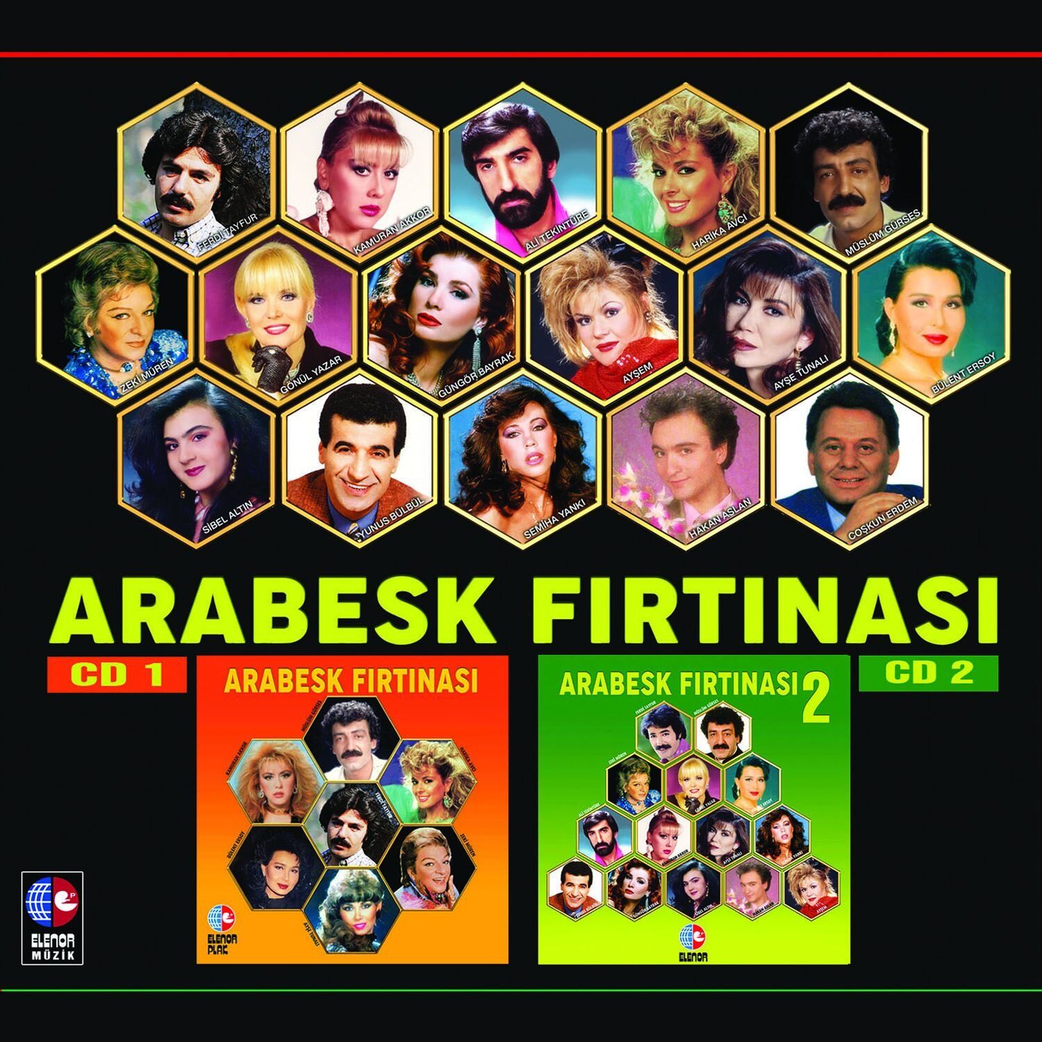 ARABESK FIRTINASI 1 & 2 - ÇEŞİTLİ SANATÇILAR (2 CD) (BOX)