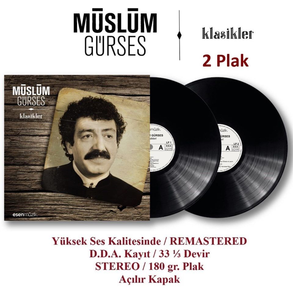 MÜSLÜM GÜRSES - KLASİKLER (2 LP)