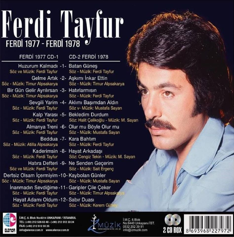 FERDİ TAYFUR - FERDİ 1977 - FERDİ 1978 (2 CD) (BOX)