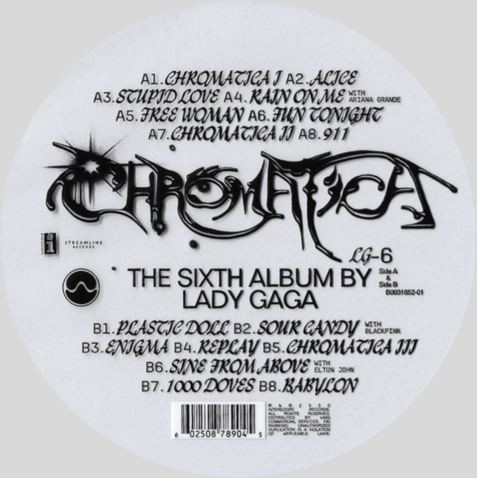 LADY GAGA - CHROMATICA (MILKY CLEAR) (LP)