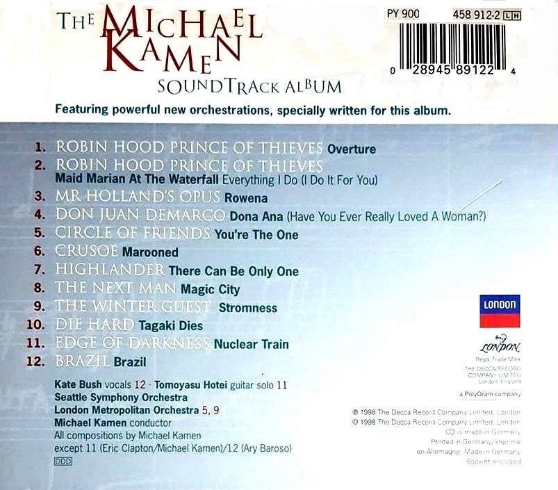 THE MICHAEL KAMEN SOUNDTRACK ALBUM (CD)(1998)