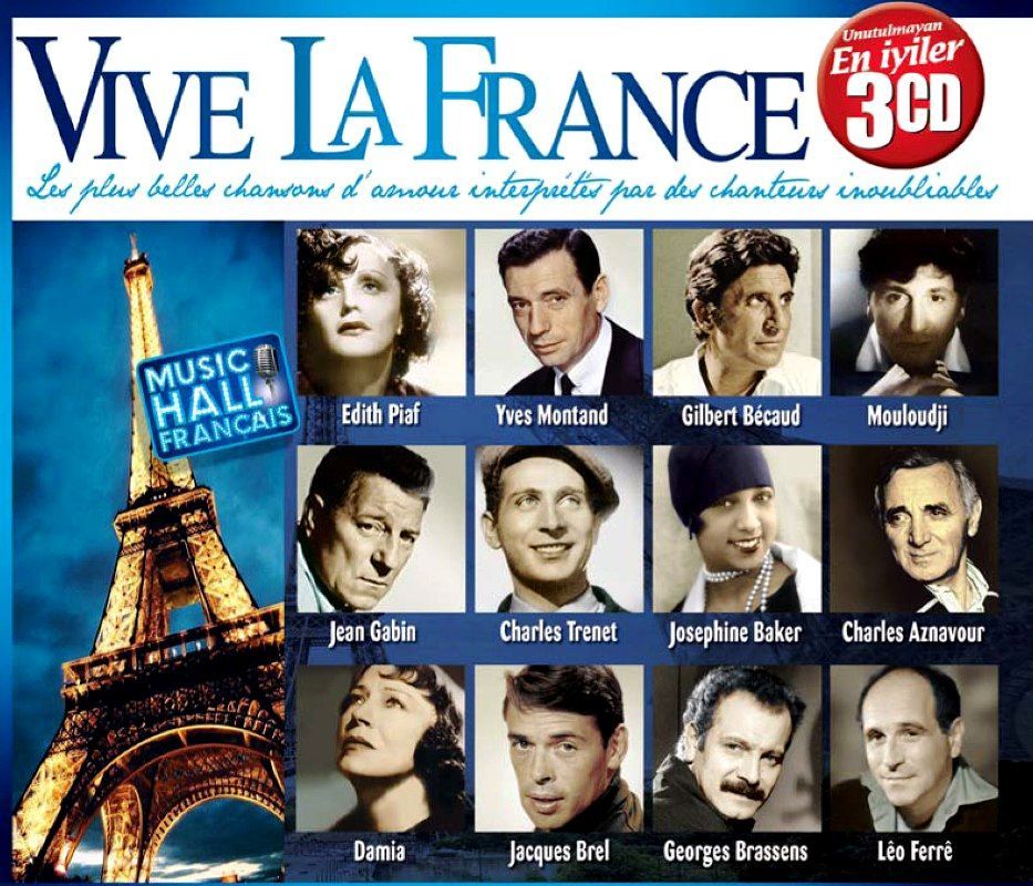 VIVE LA FRANCE - UNUTULMAYAN FRANSIZCA EN İYİLER (3CD)