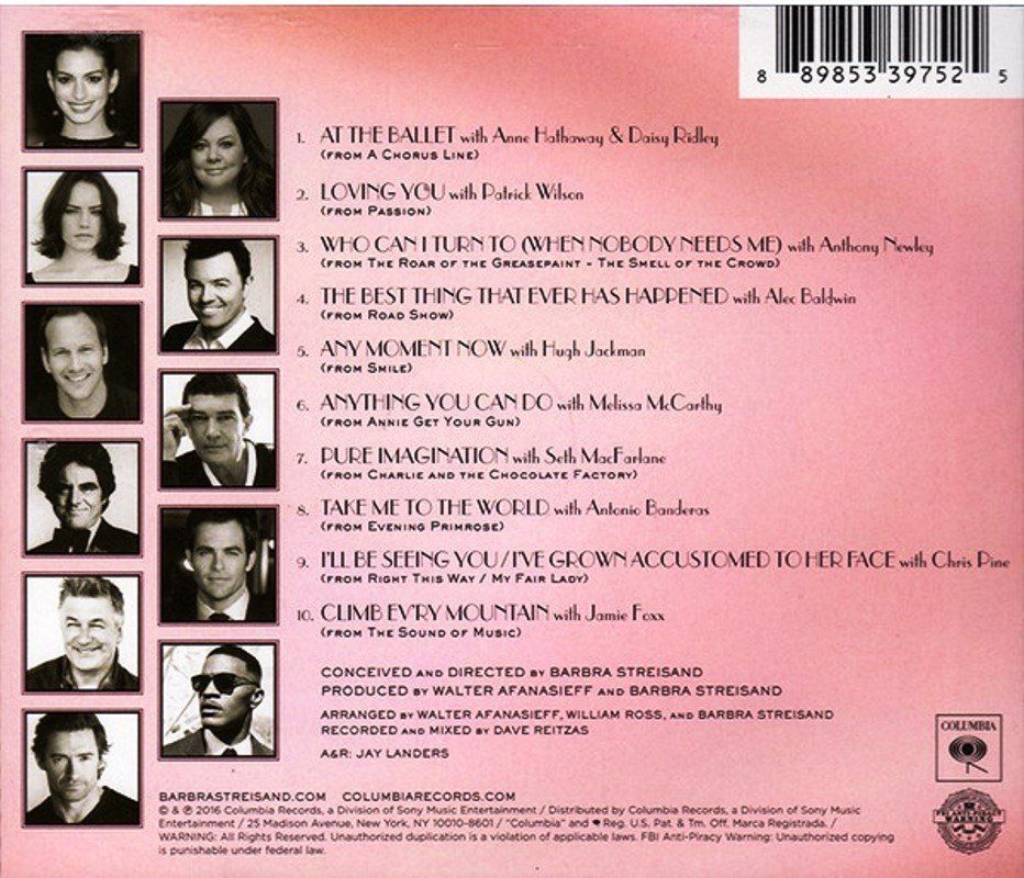 BARBRA STREISAND – ENCORE: MOVIE PARTNERS SING BROADWAY (CD)