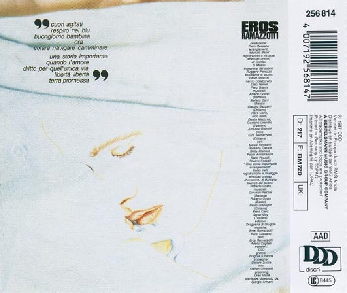 EROS RAMAZZOTTI - CUORI AGITATI (CD) (1987)