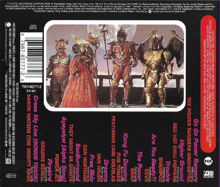 MIGHTY MORPHIN POWER RANGERS - SOUNDTRACK (CD) (1995)