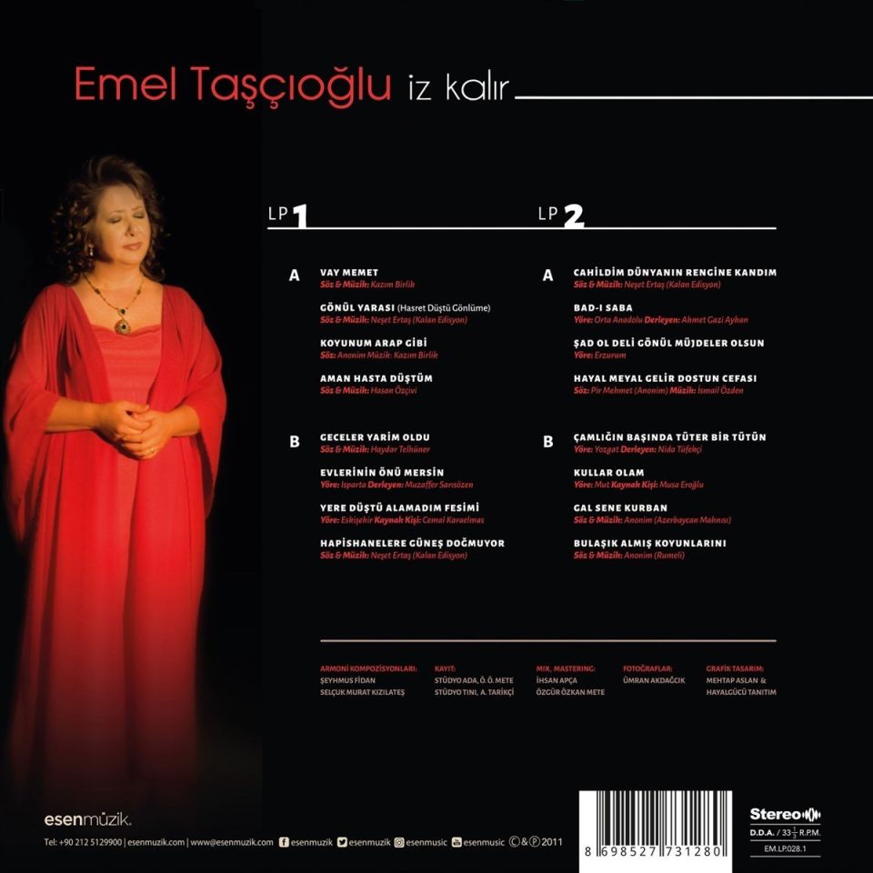 EMEL TAŞCIOĞLU - İZ KALIR (2 LP)