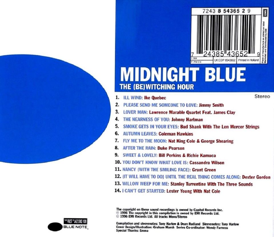 MIDNIGHT BLUE [THE (BE) WITCHING HOUR] - VARIOUS (CD) (1996)