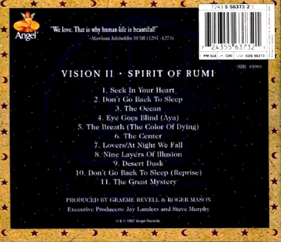 VISION II - SPIRIT OF RUMI (CD) (1997)