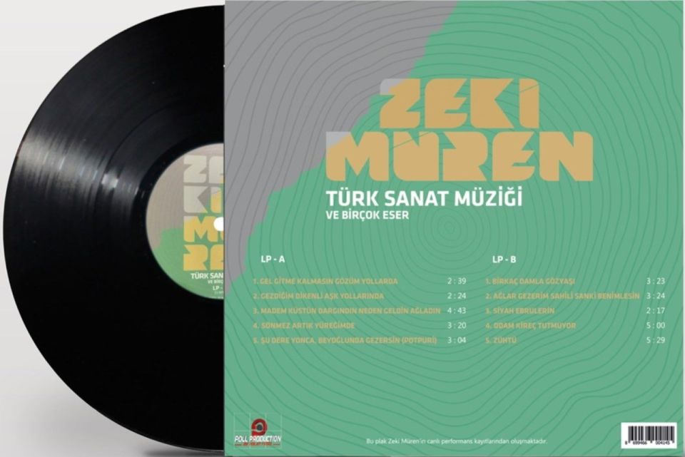ZEKİ MÜREN - TÜRK SANAT MÜZİĞİ VE BİRÇOK ESER (LP)