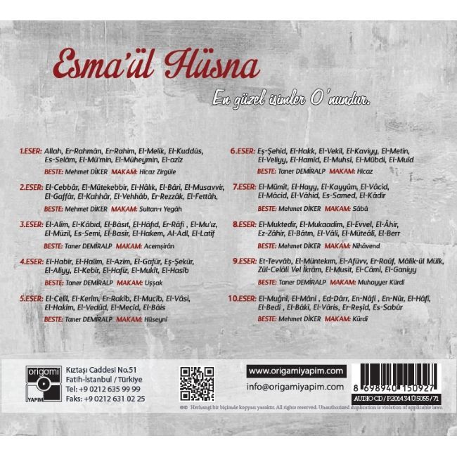 MEHMET DİKER - ESMA'ÜL HÜSNA