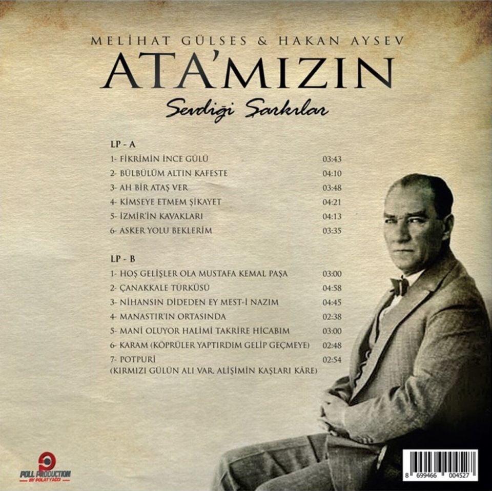 MELİHAT GÜLSES & HAKAN AYSEV - ATA'MIZIN SEVDİĞİ ŞARKILAR (LP)