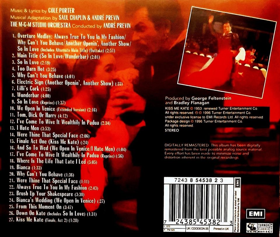 COLE PORTER / KISS ME KATE - SOUNDTRACK (CD) (1996)