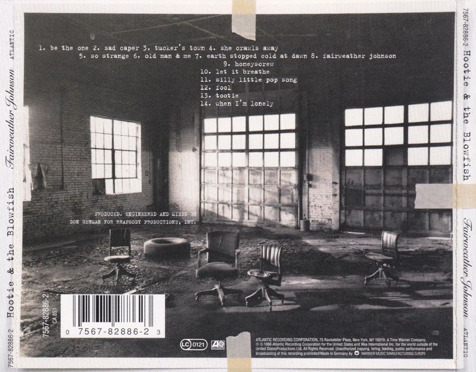 HOOTIE & THE BLOWFISH - FAIRWEATHER JOHNSON (CD) (1996)