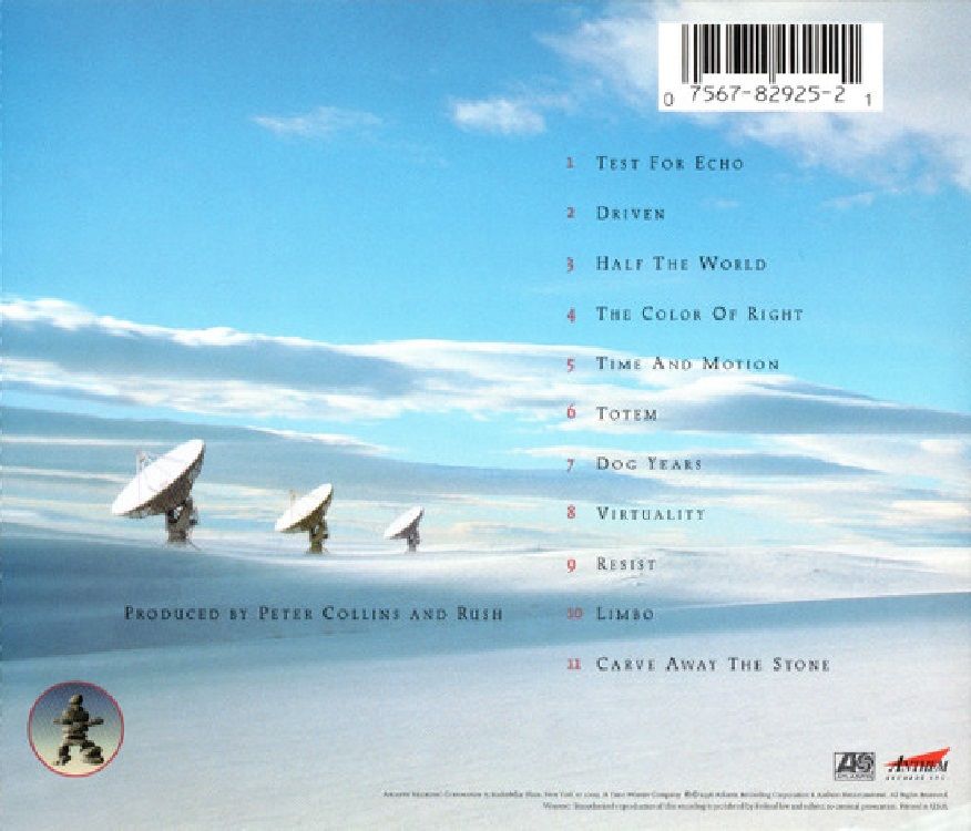 RUSH - TEST FOR ECHO (CD) (1996)