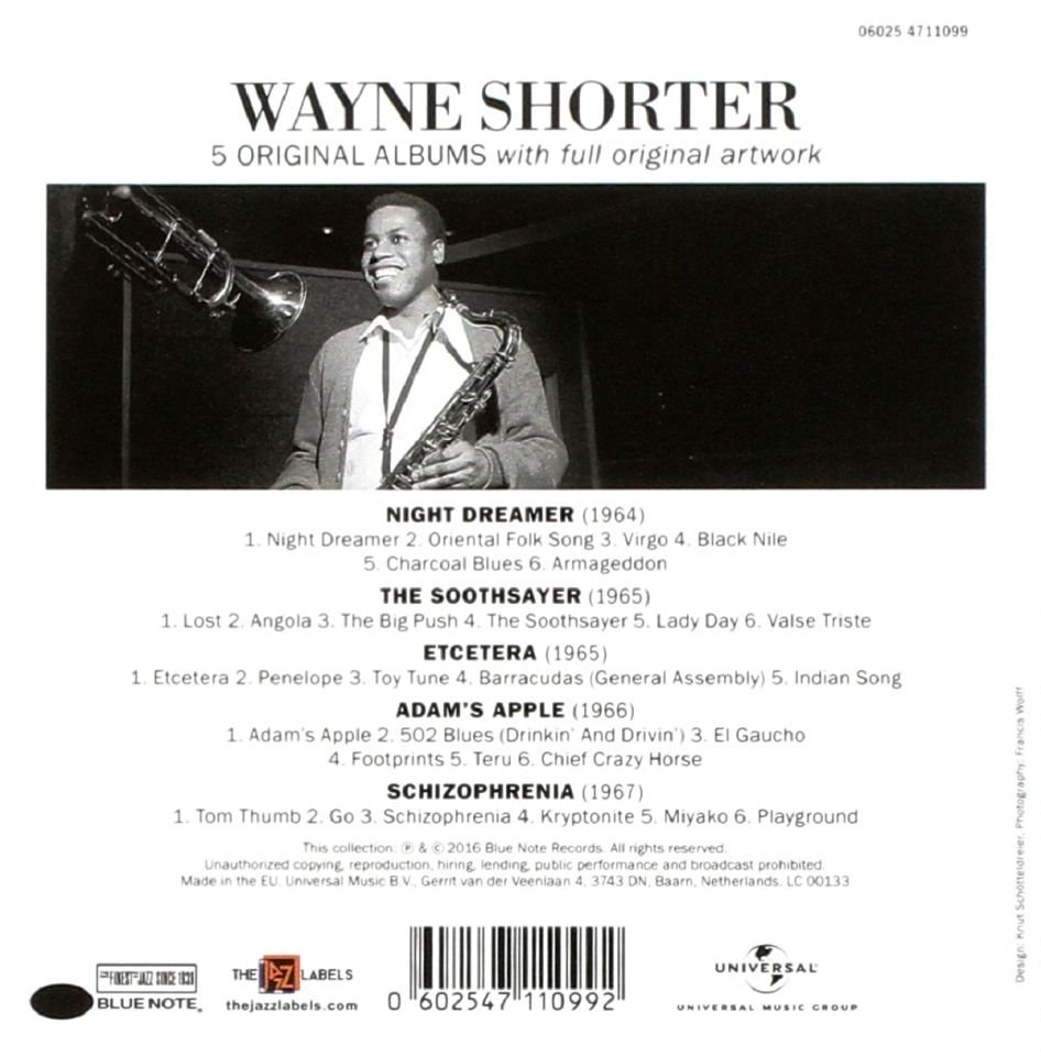 WAYNE SHORTER - 5 ORIGINAL ALBUMS (5 CD) (2016)