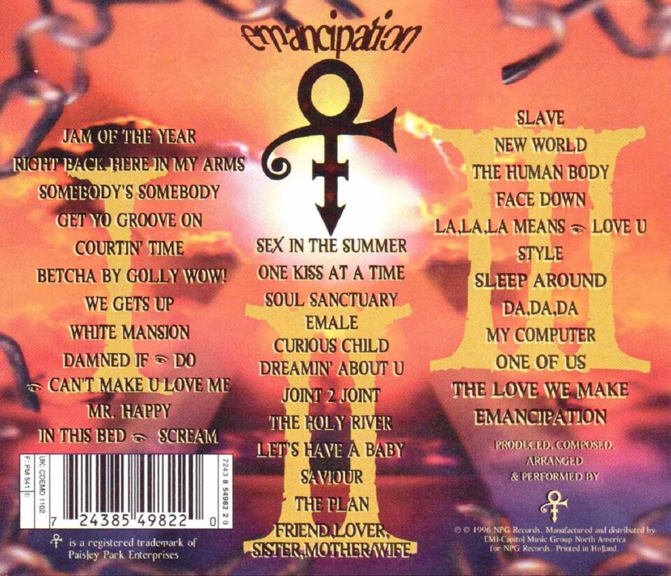 PRINCE - EMANCIPATION (3 CD) (1996)
