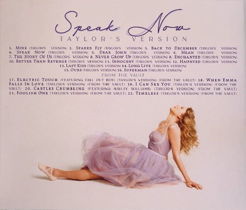 TAYLOR SWIFT - SPEAK NOW (TAYLOR'S VERSION) (2 CD)