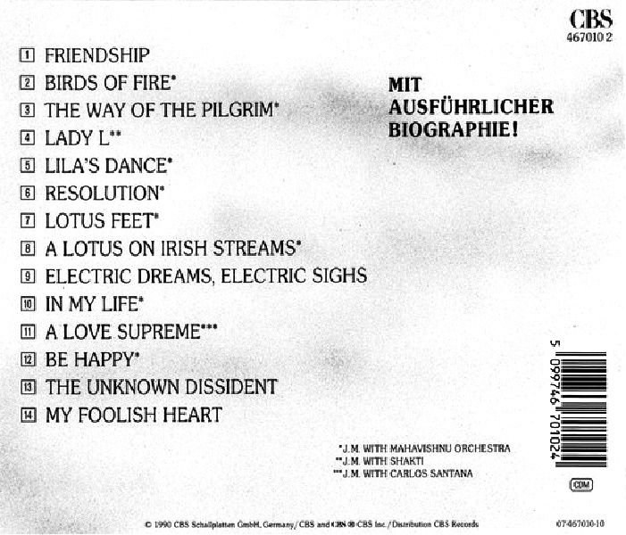 JOHN MCLAUGHLIN - GREATEST HITS (CD) (1990)