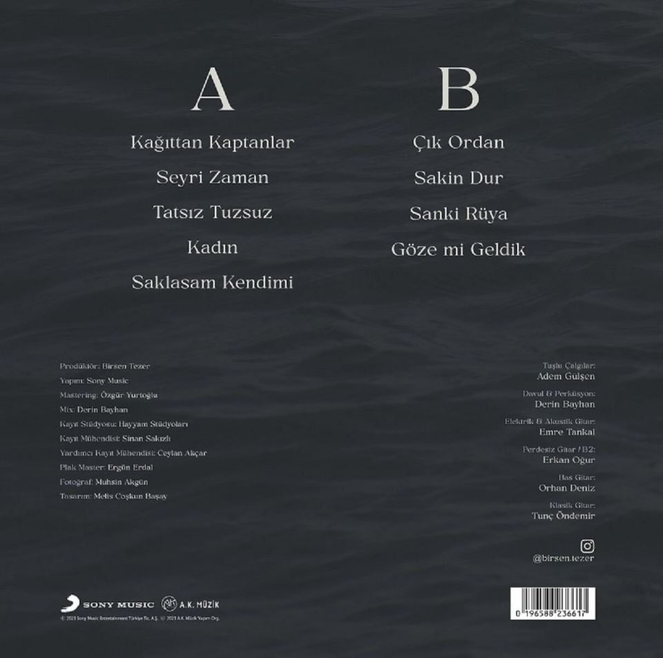BİRSEN TEZER - KAĞITTAN KAPTANLAR (LP)