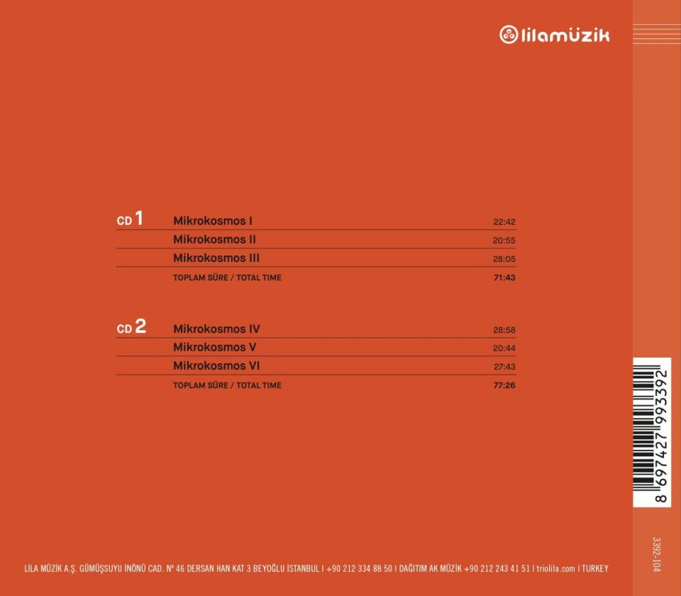TOROS CAN & BERİL CAN - BARTOK MIKROKOSMOS COMPLETE (2 CD)
