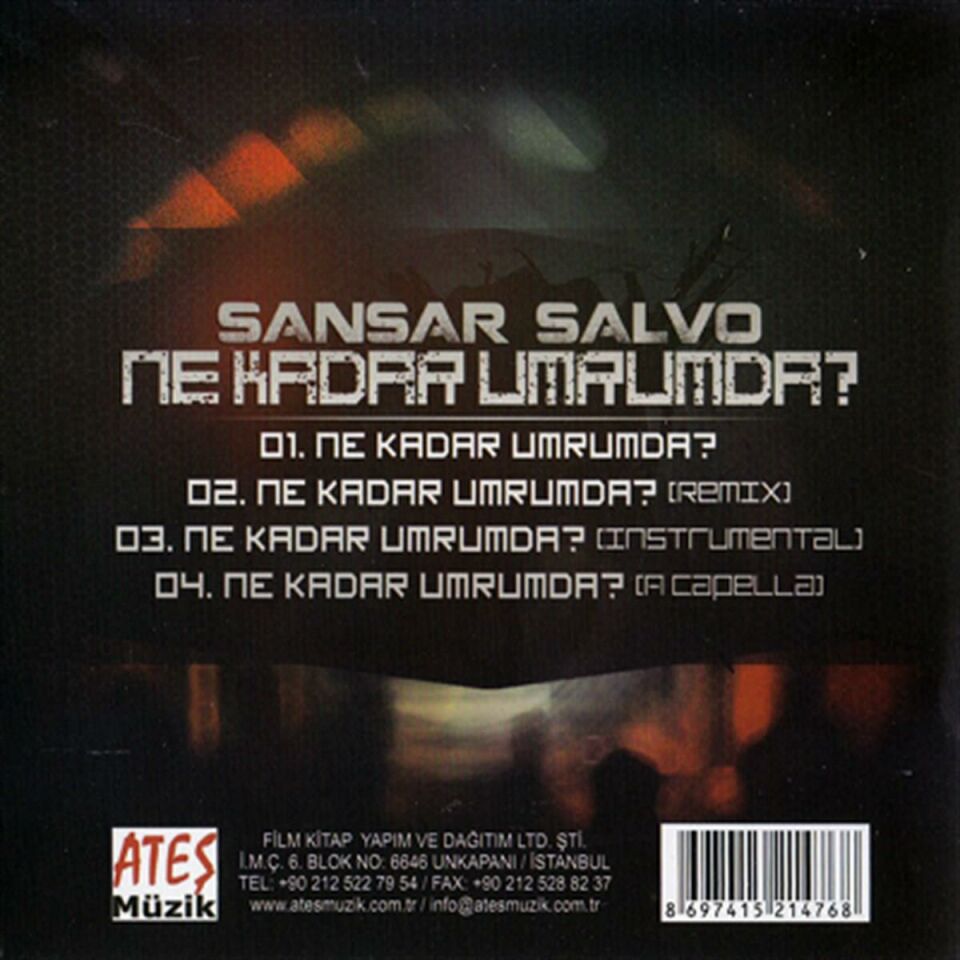 SANSAR SALVO - NE KADAR UMRUMDA? (CD) (2013)