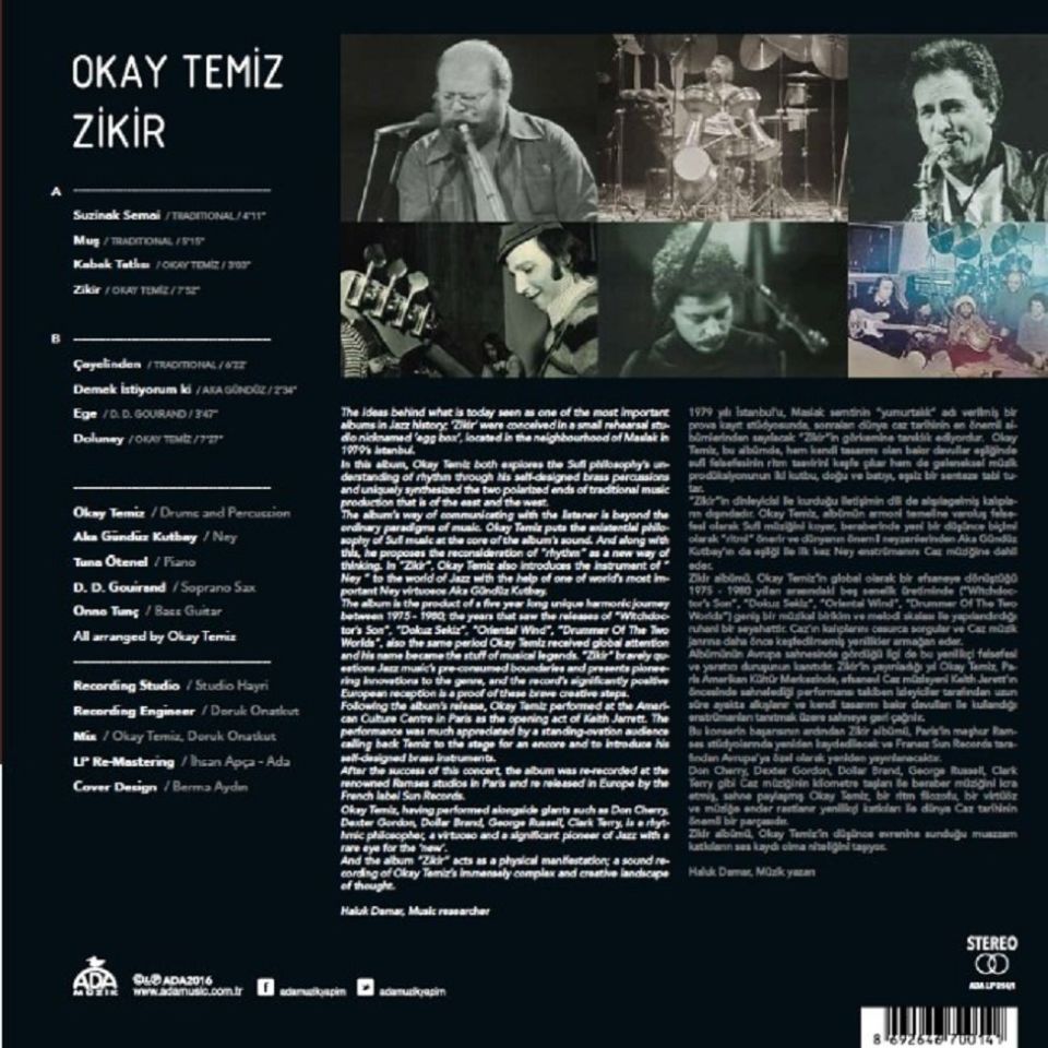 OKAY TEMİZ - ZİKİR (LP)