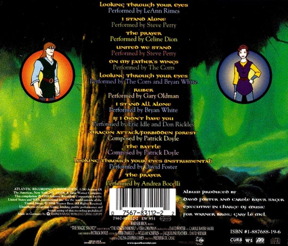 THE MAGIC SWORD QUEST FOR CAMELOT - SOUNDTRACK  (CD)
