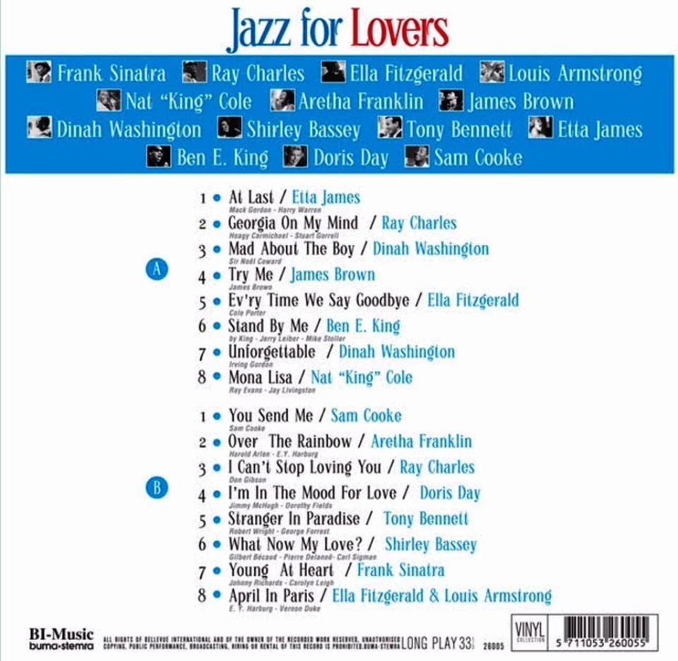 JAZZ FOR LOVERS - VARIOUS ARTISTS (LP)