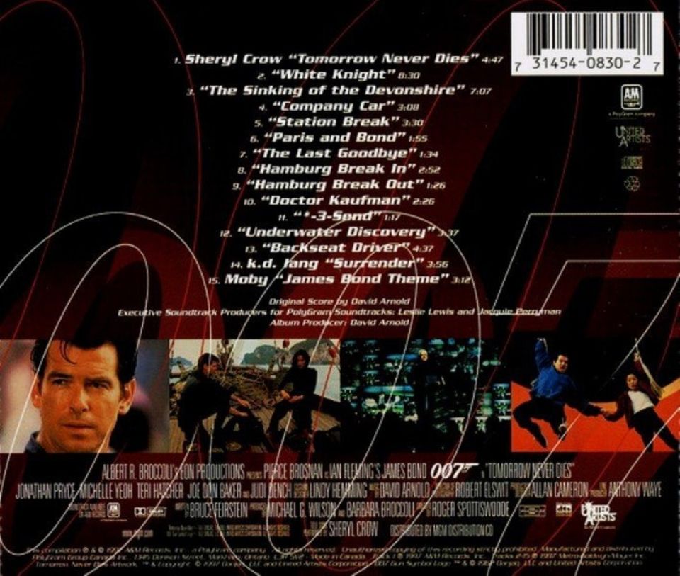 TOMORROW NEVER DIES - SOUNDTRACK (CD)