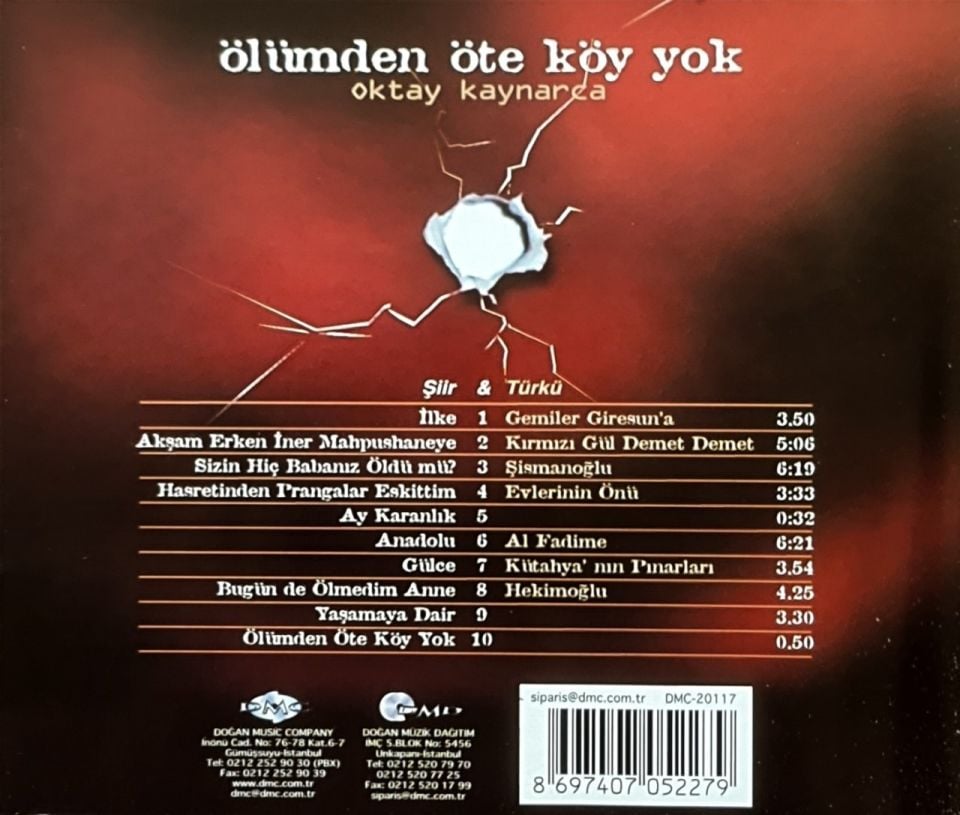 OKTAY KAYNARCA - ÖLÜMDEN ÖTE KÖY YOK (CD)