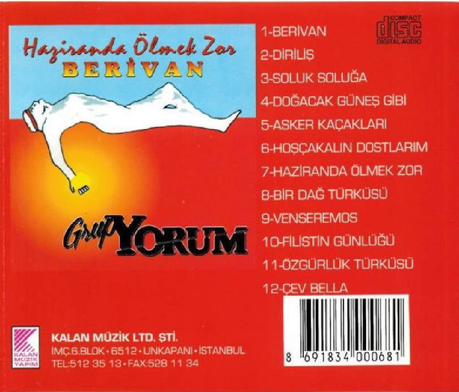 GRUP YORUM - HAZİRANDA ÖLMEK ZOR  BERİVAN (CD)