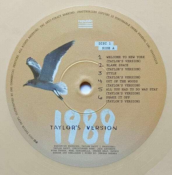 TAYLOR SWIFT - 1989 (TAYLOR'S VERSION)(TANGERINE EDITION) (2 LP)
