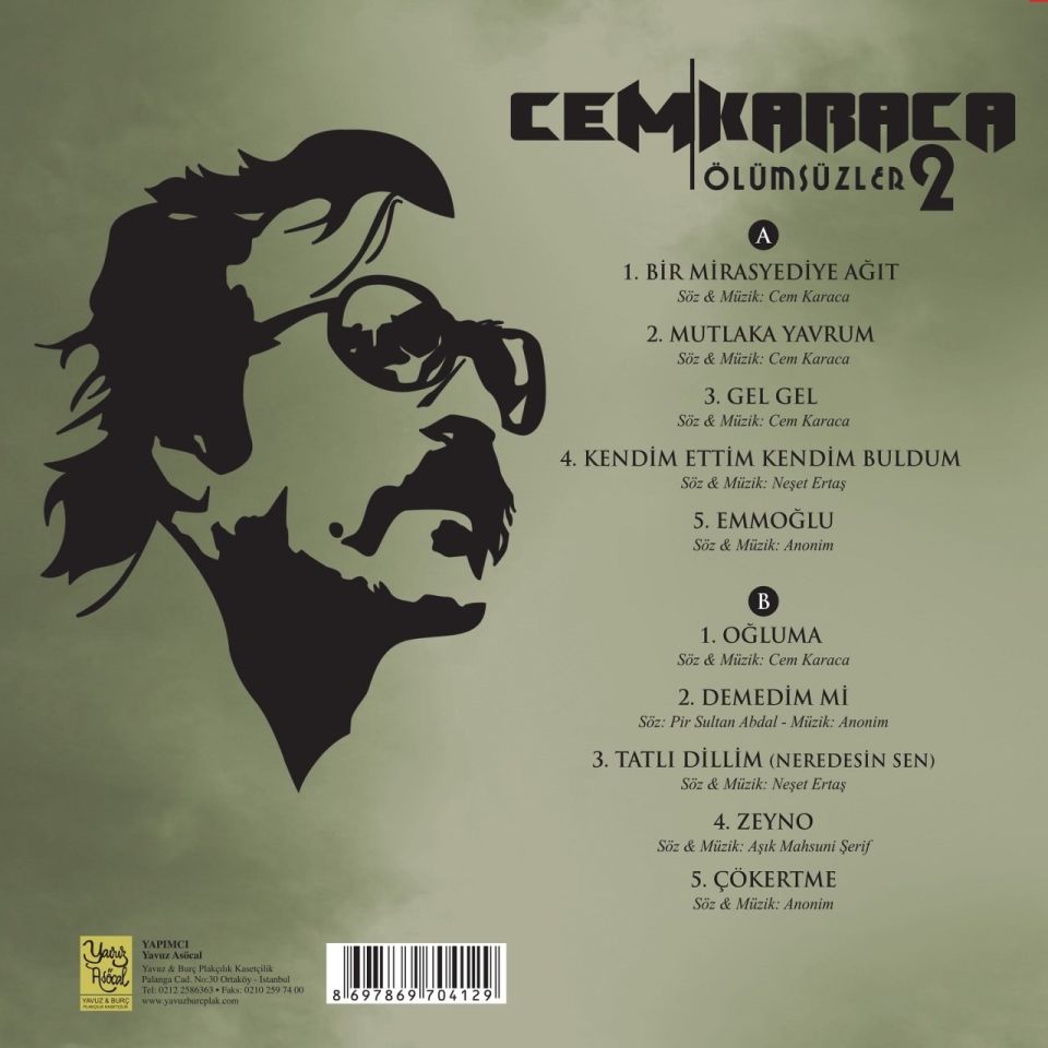 CEM KARACA - ÖLÜMSÜZLER-2 (LP)
