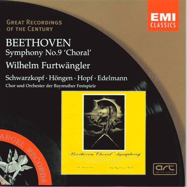 BEETHOVEN LUDWIG VAN - SYMPHONY NO.9 'CHORAL'  SCHWARZKOPF, HÖNGEN, HOPF, EDELMANN, WILHELM FURTWANGLER
