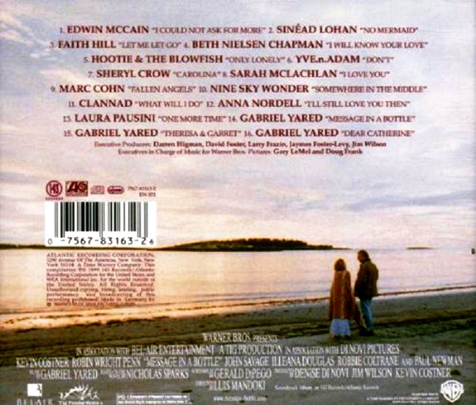MESSAGE IN A BOTTLE - SOUNDTRACK (CD) (1999)