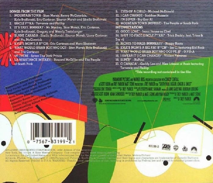 SOUTH PARK - SOUNDTRACK (CD)