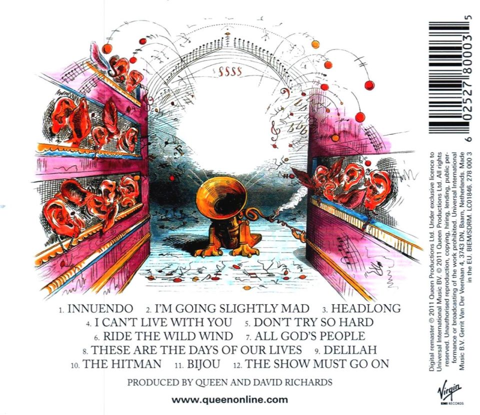 QUEEN - INNUENDO (2011 REMASTER) (CD)